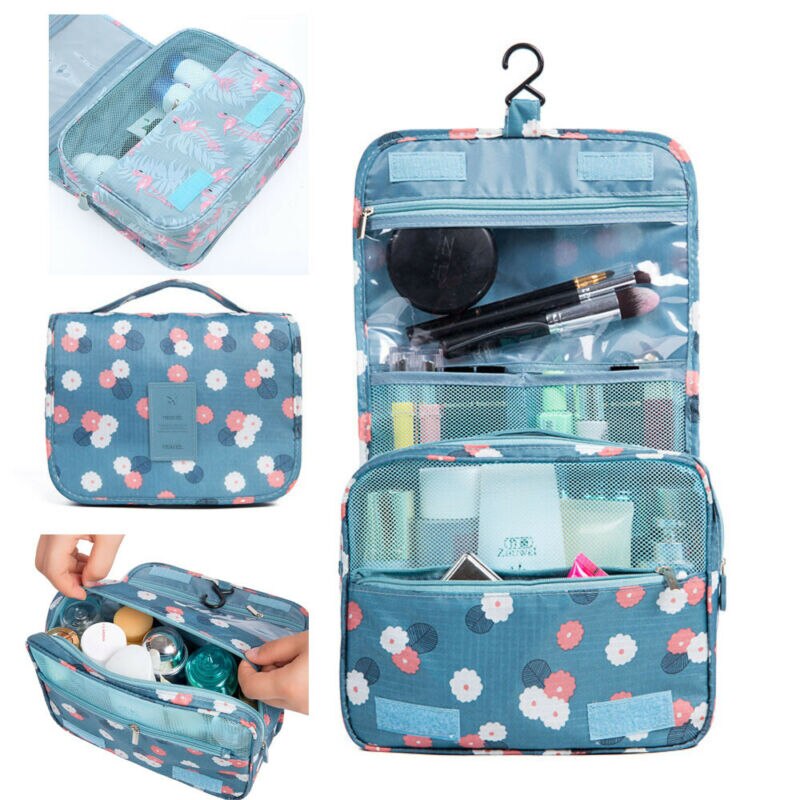 Strap Travel Makeup Cosmetic Bag Organizer Storage Hanging Pouch Wash Bag Waterproof Large Capacity Travel Hanging Storage