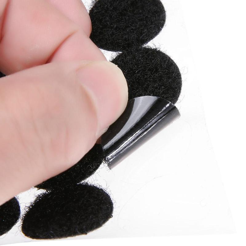 10/15/20/25mm paar 100 set nylon + plakstippen dubbelzijdige sticker nylon sterke zelfklevende naaigereedschap stickers