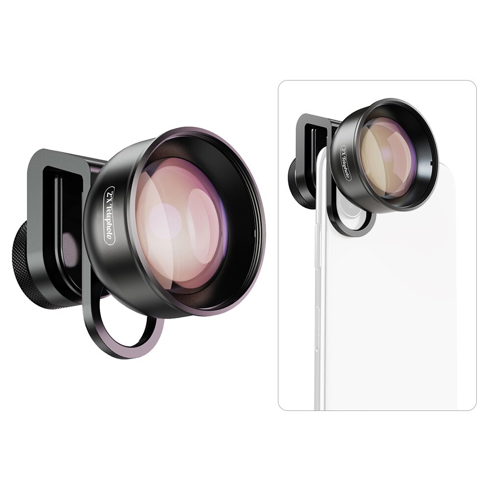 Apexel APL-HD5T Multi-layer Telefoon Telelens 2X Zoom Accessoires Universele Externe Hd Camera