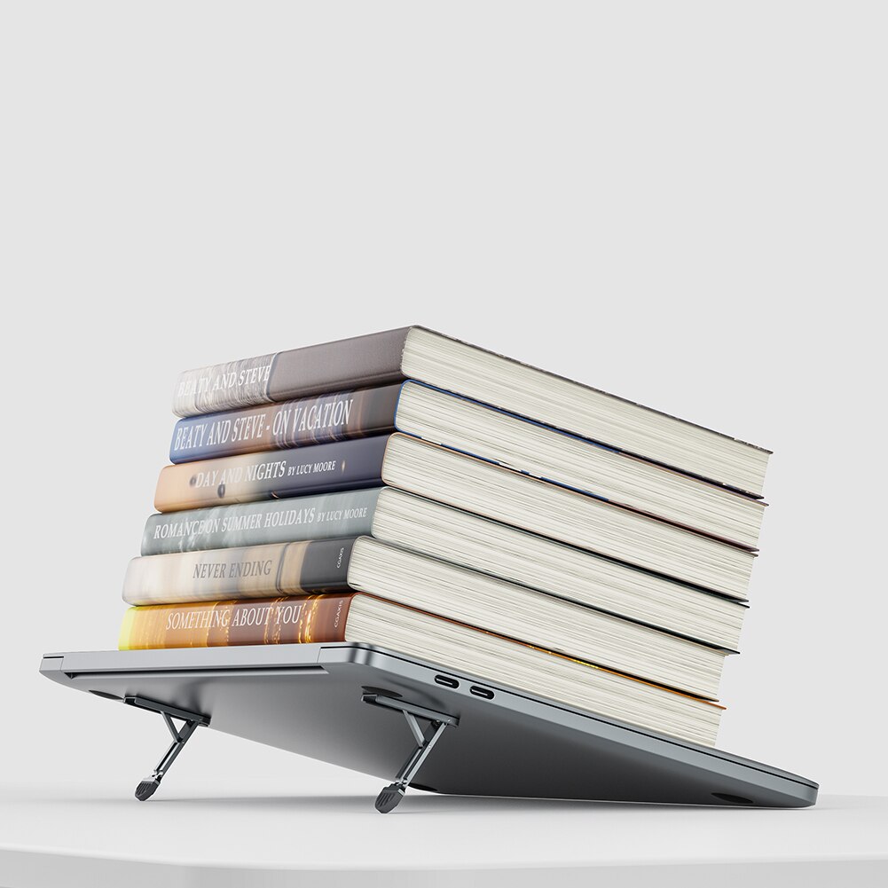 Laptop stand, foldable, invisible adhesive notebook holder, cooling rack support, adjustable laptop base holder