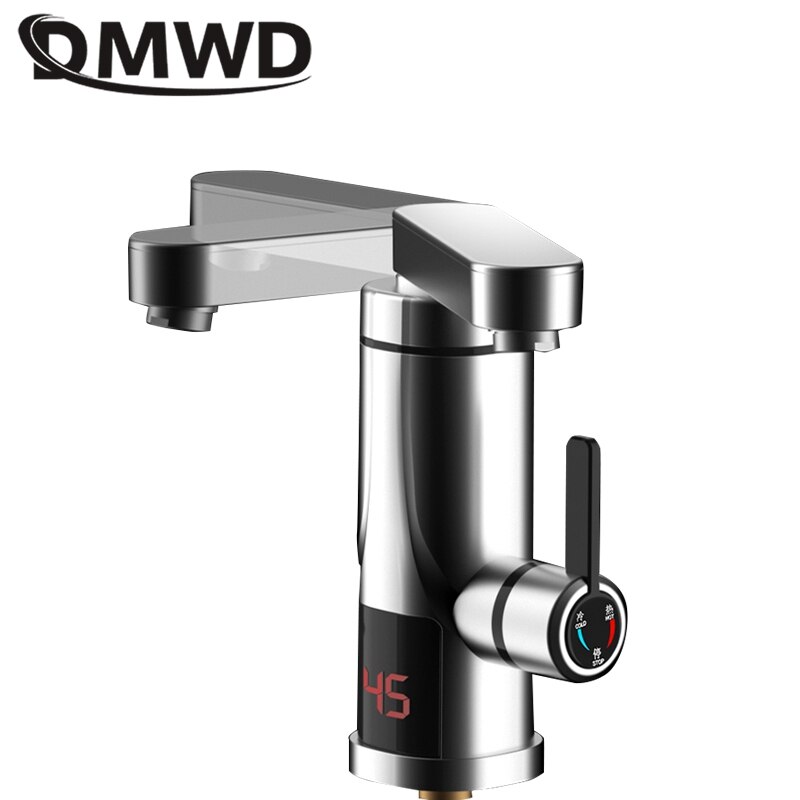 DMWD 3300W Household Electric Instant Heating Faucet Tankless water quickly heating tap Quick-heat Tap Water Heater LED display