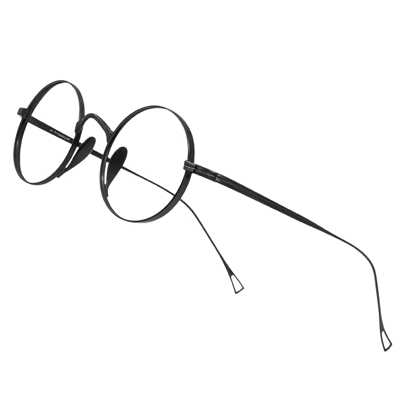 Montatura per occhiali rotondi in puro titanio stile coreano da uomo occhiali da vista ultraleggeri fatti a mano montature per occhiali di design di lusso