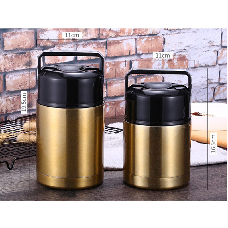 Stainless Steel Vacuum Soup Bento Containers Thermos Double Portable Lunch Flasks Thermocup Box Food Large Capacity