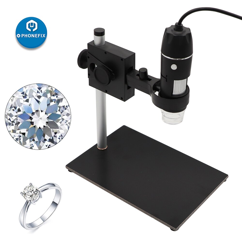 USB Digital Mikroskop 1000X 8 LED Elektronische Mikroskop Endoskop Zoom Kamera Lupe Einstellbare Lift Stand Werkzeug