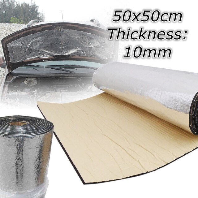 High noise reduction Thermal Heat Insulation Auto Thermal Silver Flame retardant Cotton Automotive Goods Car Accessories Auto: Gray