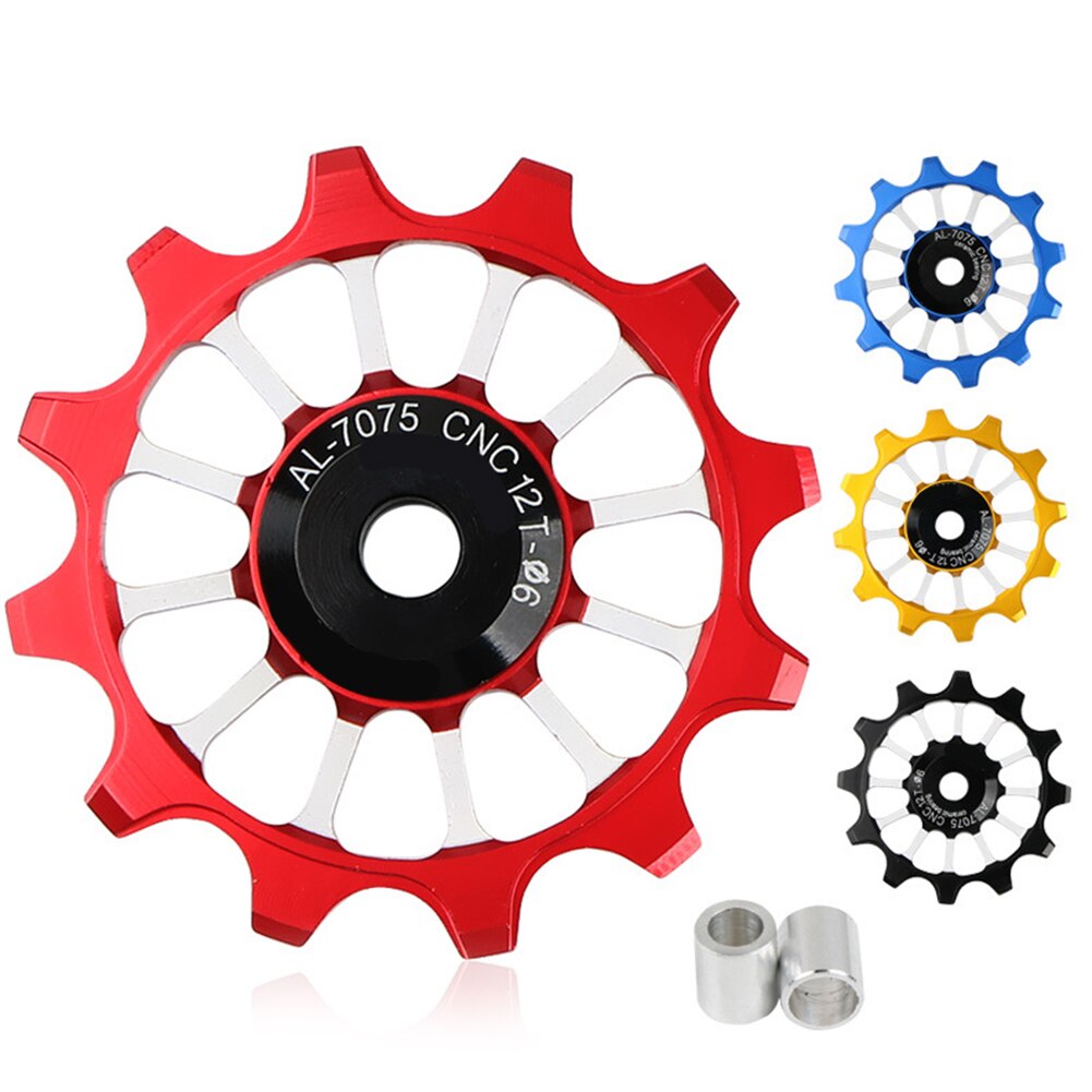 12T Rennrad führen Rolle Leerlauf 6mm MTB Fahrrad Schaltwerk Rad Rolle kette tropfen nachweisen Keramik Lagerbier für 4 5 6mm Achse
