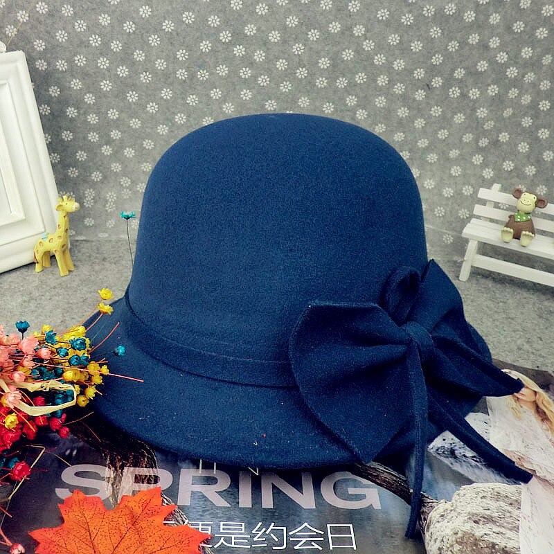 Herbst Winter Wolle Boater Flache Top Hut Für Frauen Filz Breiter Krempe Fedora Hut Jazz Kappe Klassischen Bowler Gambler top Hut