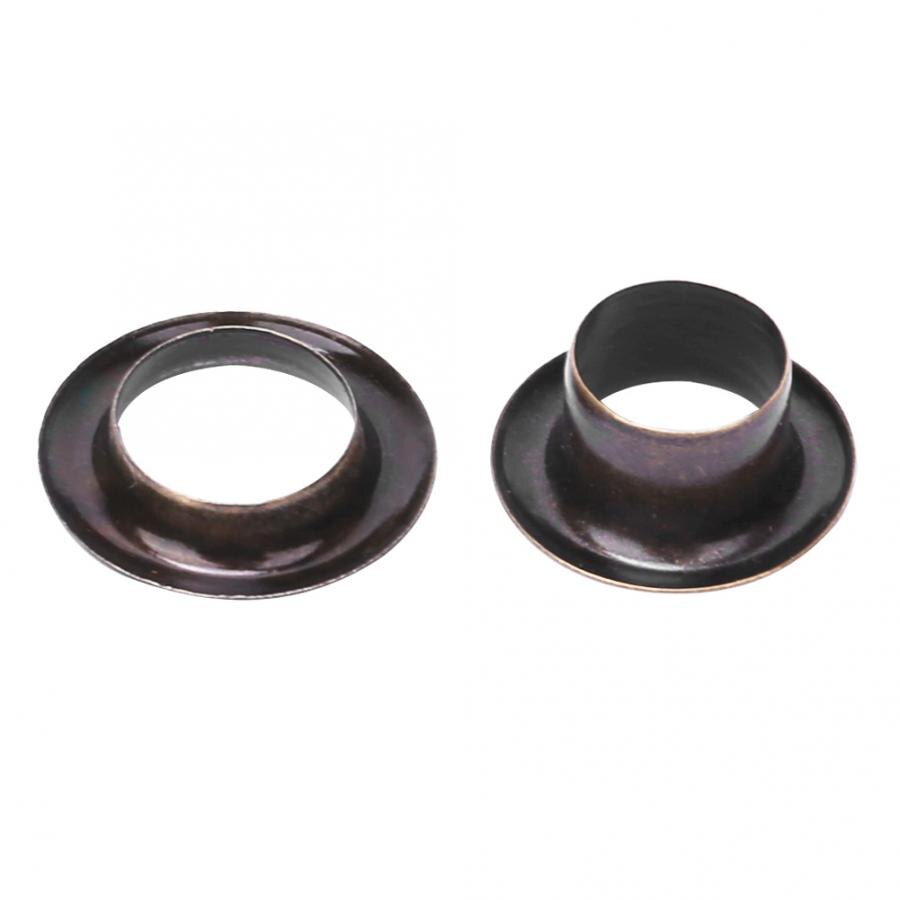 Oeillet Double face en laiton, outil de bricolage, Rivet creux pour vêtements, sac, ceinture, Rivet pour chaussures, accessoires, 6mm, 100 pièces