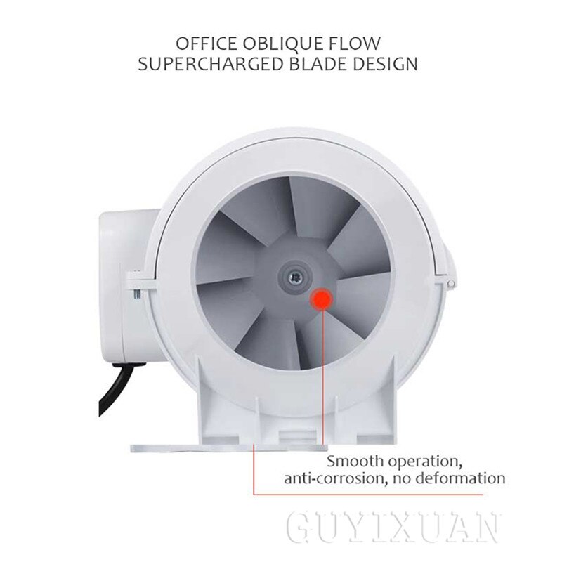 HF-100S wentylator kanałowy 4 cal mini dmuchawa wentylatora wentylator kanałowy kuchnia potężny wentylator wyciągowy łazienka łazienka wentylator