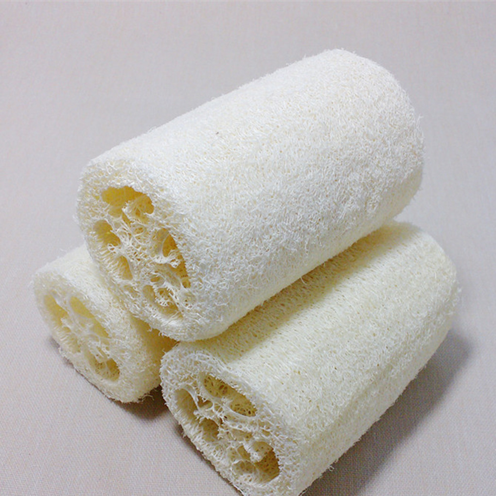 10cm Natural Loofah Bath Body Shower Sponge Scrubber Pad Household Merchandises Cutable Sponge Bathroom Accessories