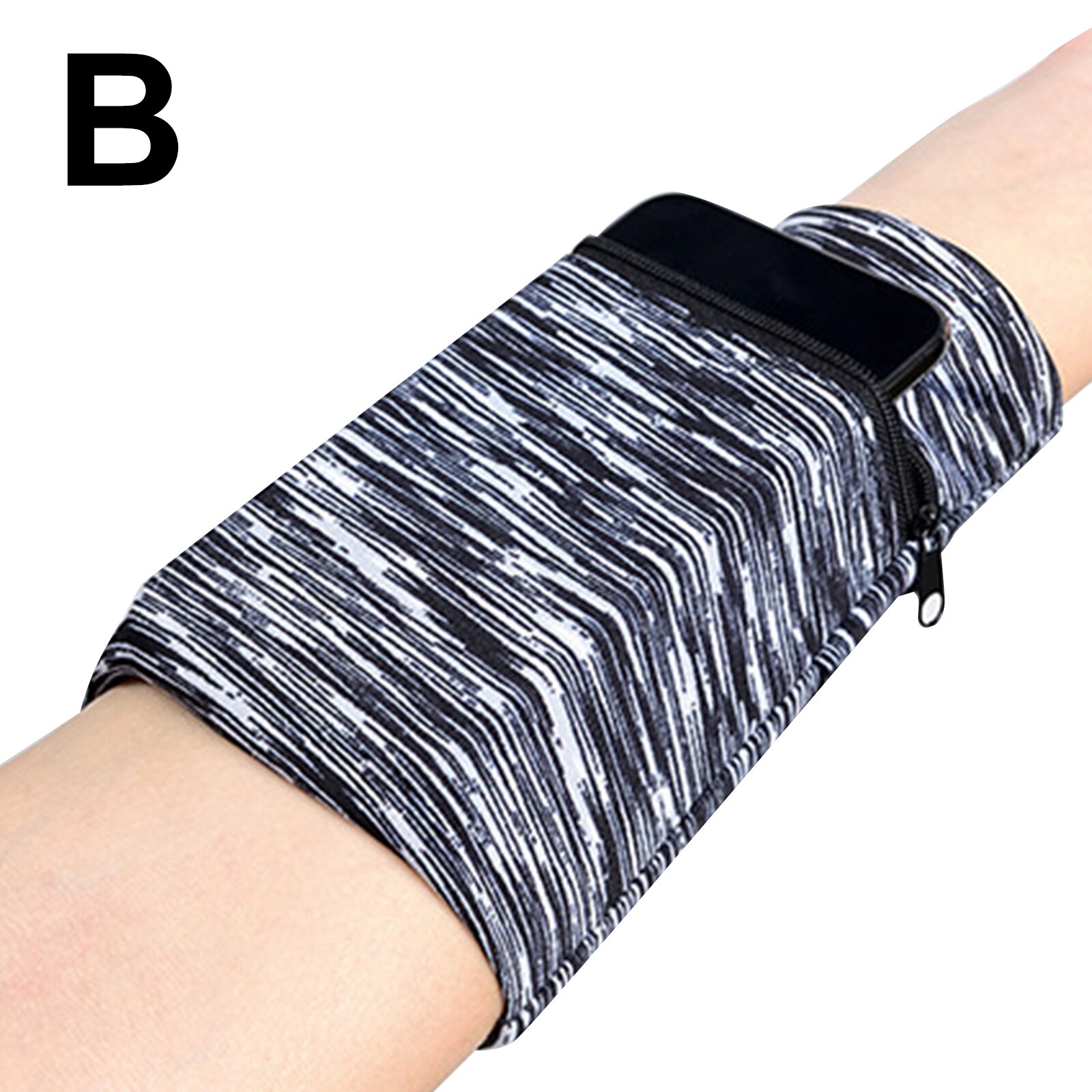 Fascia Da Braccio sportiva Corsa E Jogging Sacchetto di Ciclismo Wristband Badminton Tennis Supporto Per Polso Tasca Borsa Da Polso Per adulti DQ-di goccia: Stripe