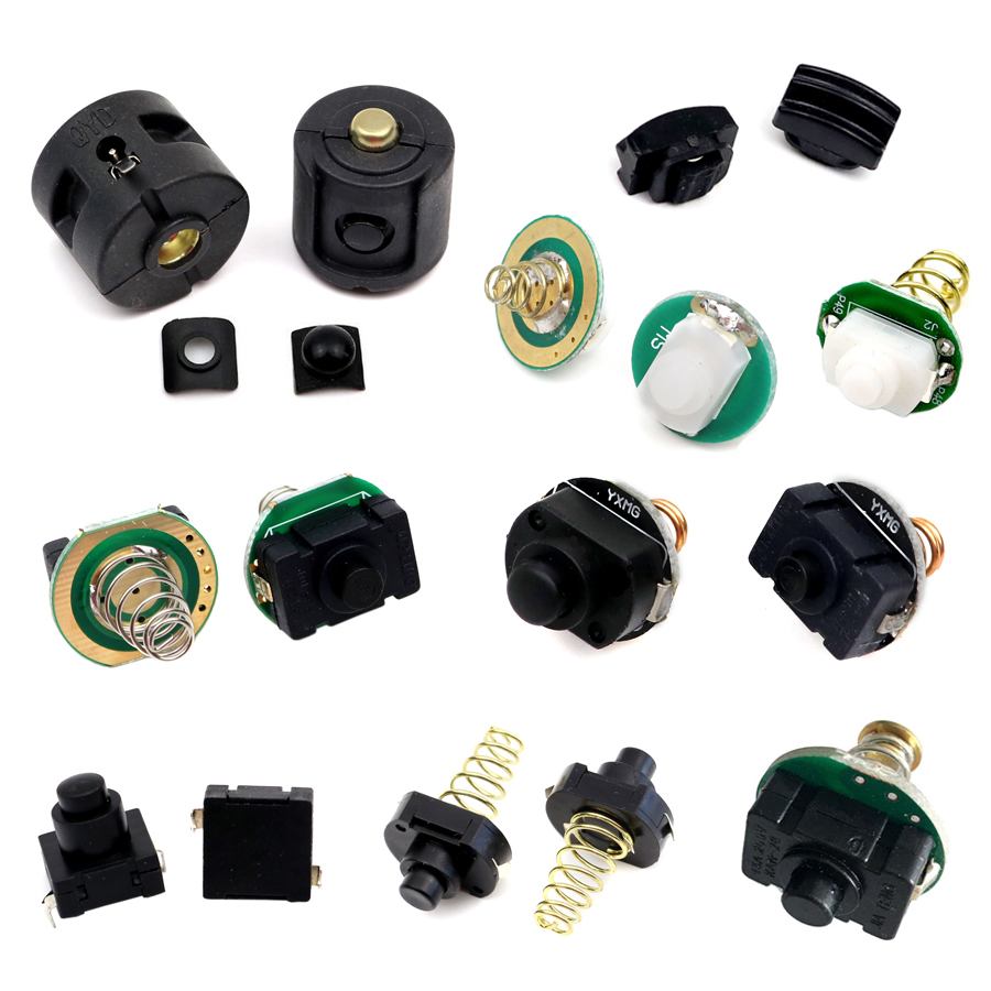 LED Taschenlampe drücken Taste Schalter AUF aus Elektrische Taschenlampe Schwanz Schalter T6 Q5 C8 501B 502 DIY reparatur Aktualisierung teil für LED Taschenlampe lampe
