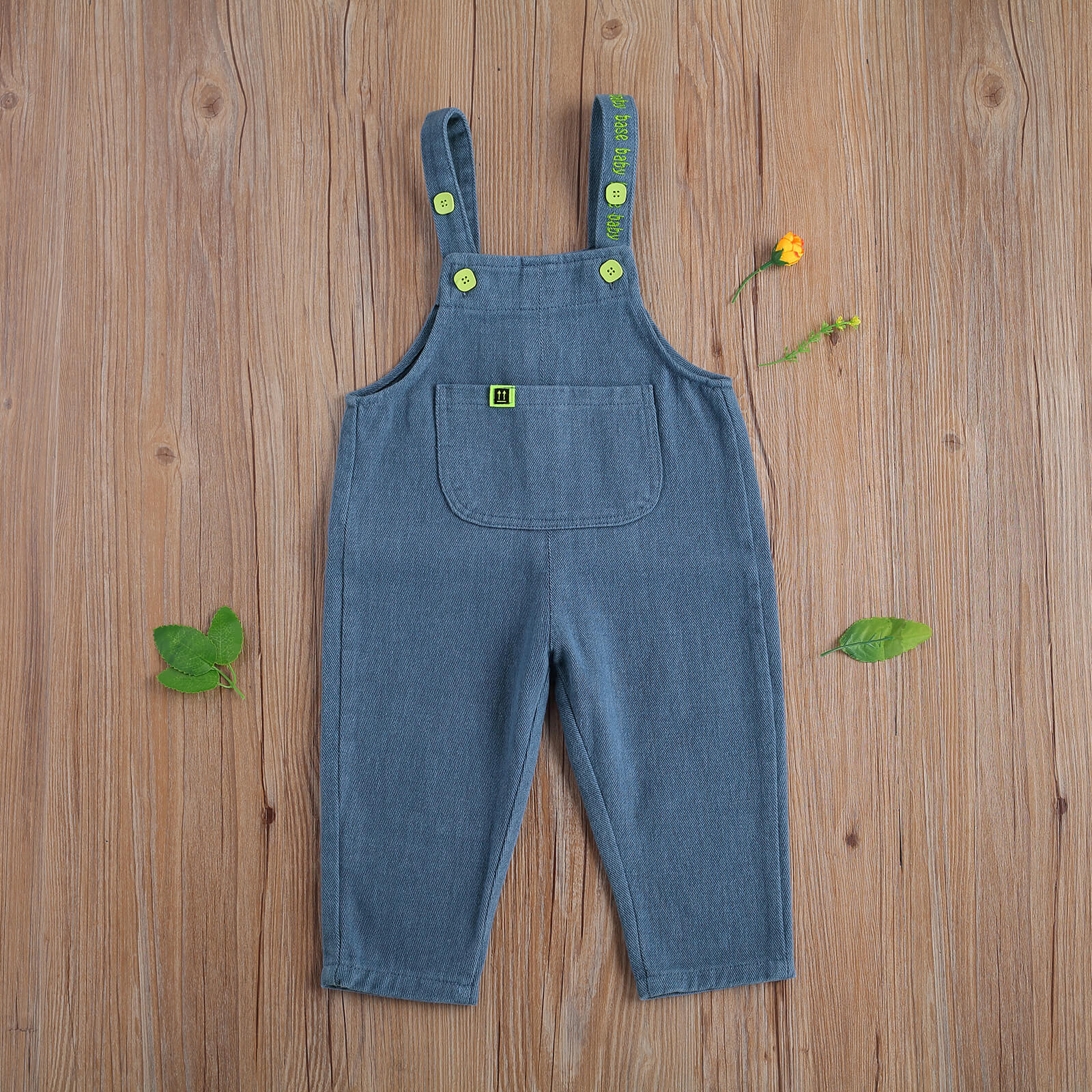 Citgeett zomer baby kinderen baby jongen meisje bretels broek effen kleur jeans bandjes lange broek schattige kleding