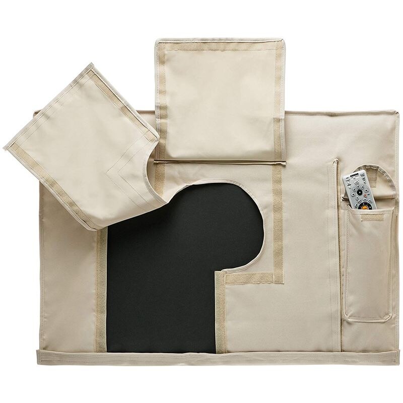 Outdoor Tv Cover 30 Inch-32 Inch Beige Weerbestendig Universele Protector Voor Lcd, Led, plasma Televisie Schermen. Ingebouwde Bott