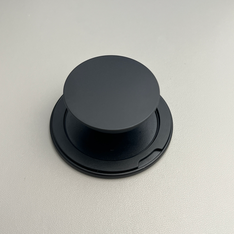 Magsafe Ultra-Thin Foldable Phone Grip Magnetic Phone Holder for iPhone & Android 360 Rotation Wireless Charger Compatible: black