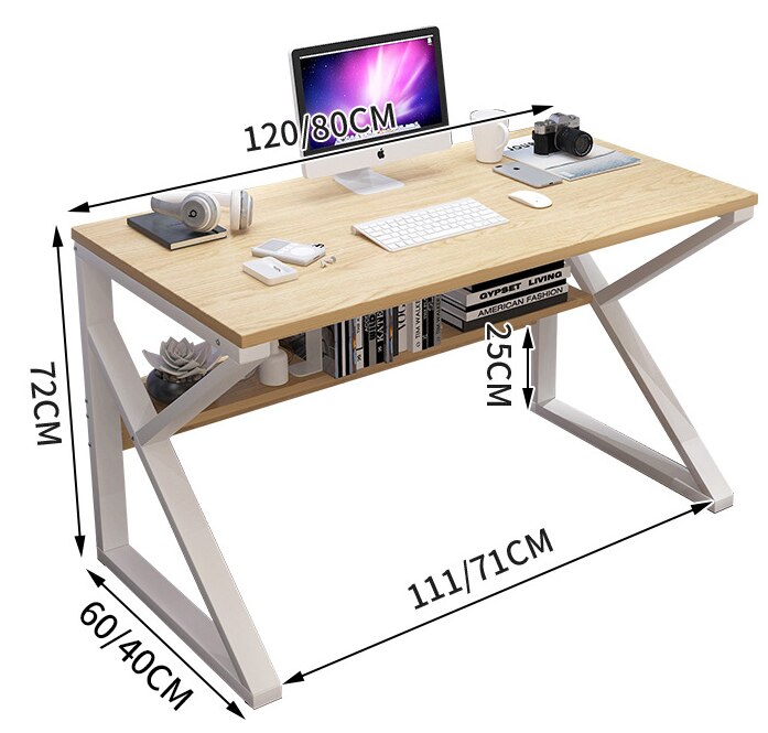 Upgraded computer laptop desk 80cm office desk modern style desk home office studying living room bedroom economical lazy table