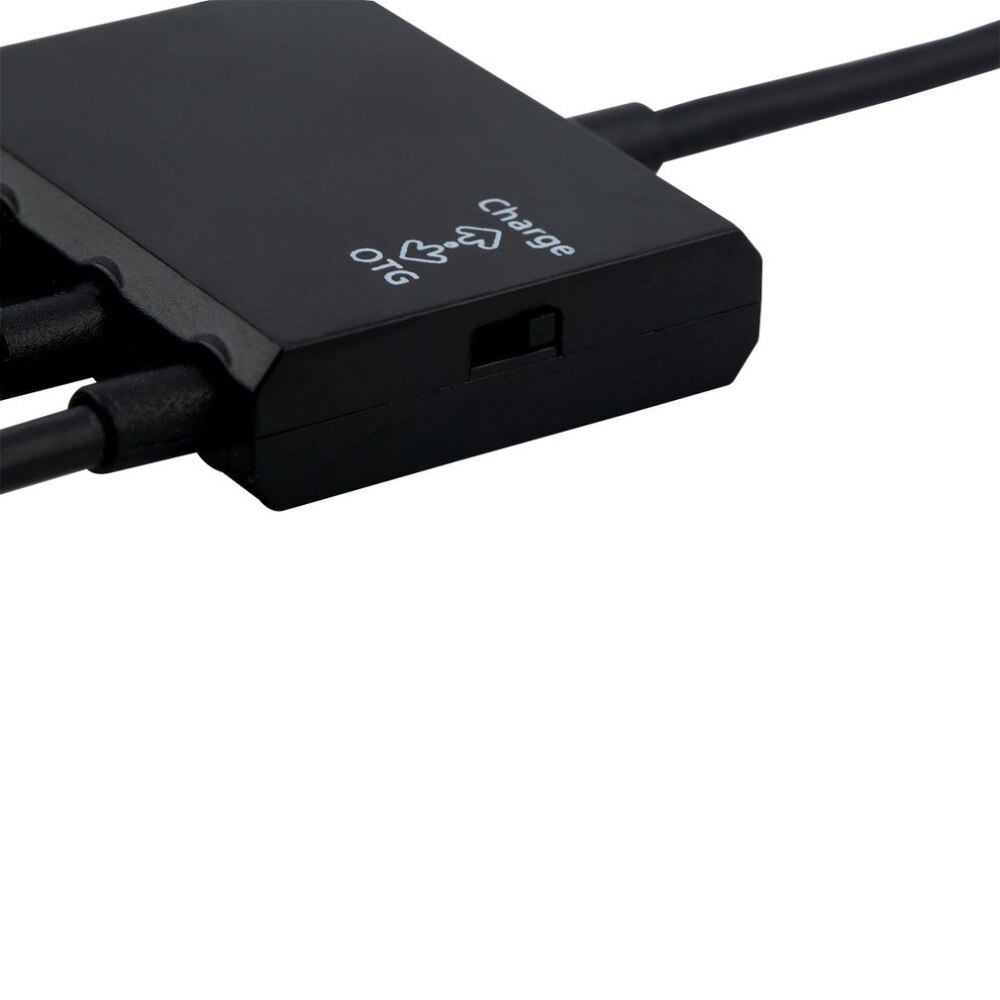1 pc di Alta Qualità 4 Porta Micro USB per Android Tablet PC Computer di Alimentazione di Ricarica OTG Hub Connettore del Cavo Spliter