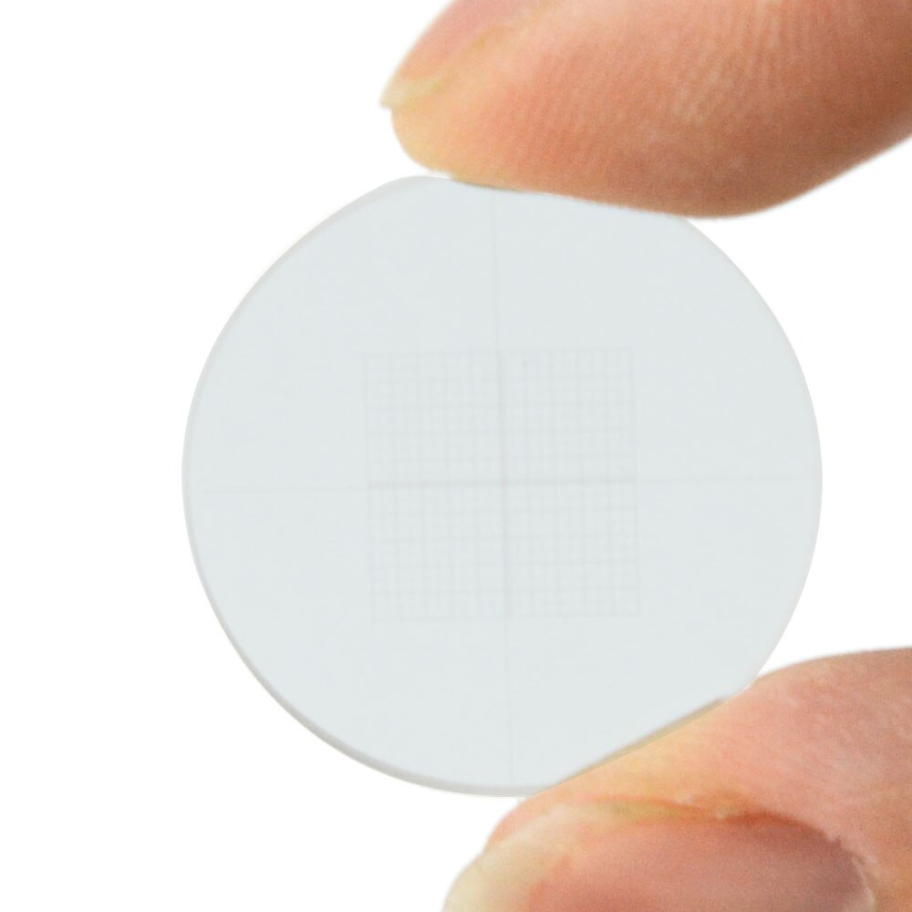 DIV0.05 Microscope Eyepiece Grid-micrometer Calibration Slides Measuring Glass for Microscopes