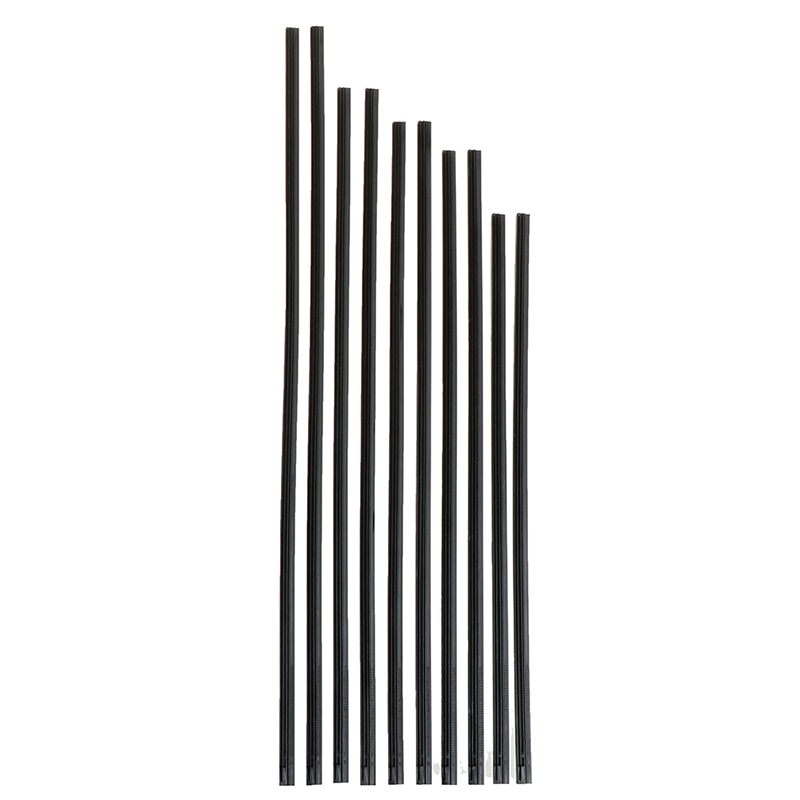 2 stuks wisserbladen voorruit 6mm 14 " 16 " 17 '' 18 '' 19 '' 20 '' 21 '' 22 " auto voertuiginzetstuk zachte rubberen strip navulling voor metalen u-type