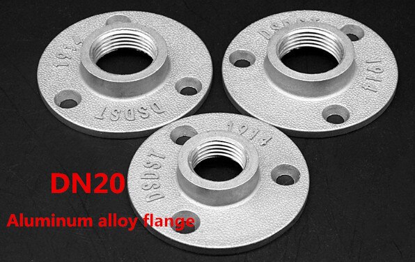 1pcs cast iron flanges Thread BSP Malleable Iron 1/2" 3/4" Pipe Fittings Wall Mount Floor Antique 3 Hole Flange Piece Hardware