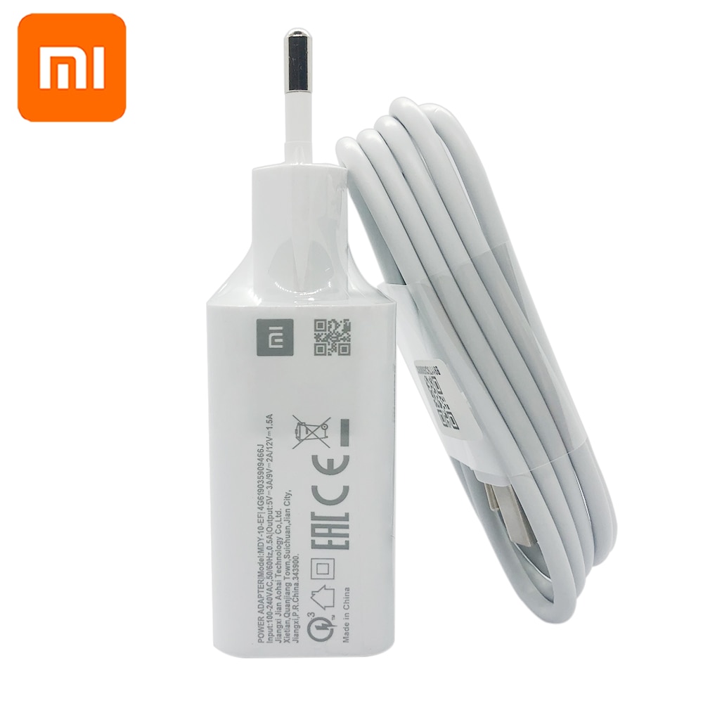 Xiaomi redmi 10x, 10 ultra, note 9, 9s schnellladegerät usb eu-stecker 18w adapter schnellladekabel typ c für mi note 10 lite, 9, 9se