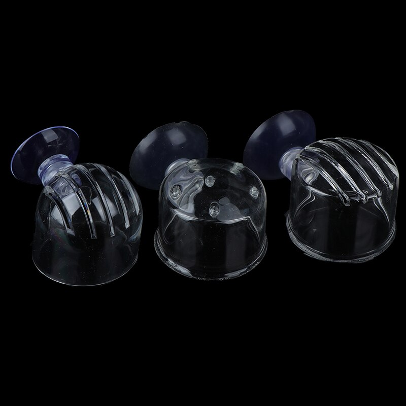 Aquarium Fish Tank Aquatic Feeder Fish Tank Supplies Glass Pot Plant Feeding Cup Holder Shrimp 1pc