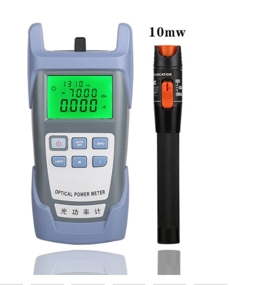 2 In1 FTTH Fiber Optic Tool Kit VFL Fiber Optical Power Meter 70～+10dbm and 30MW Visual Fault Locator Fiber optic test pen: AUA-7 and 10km