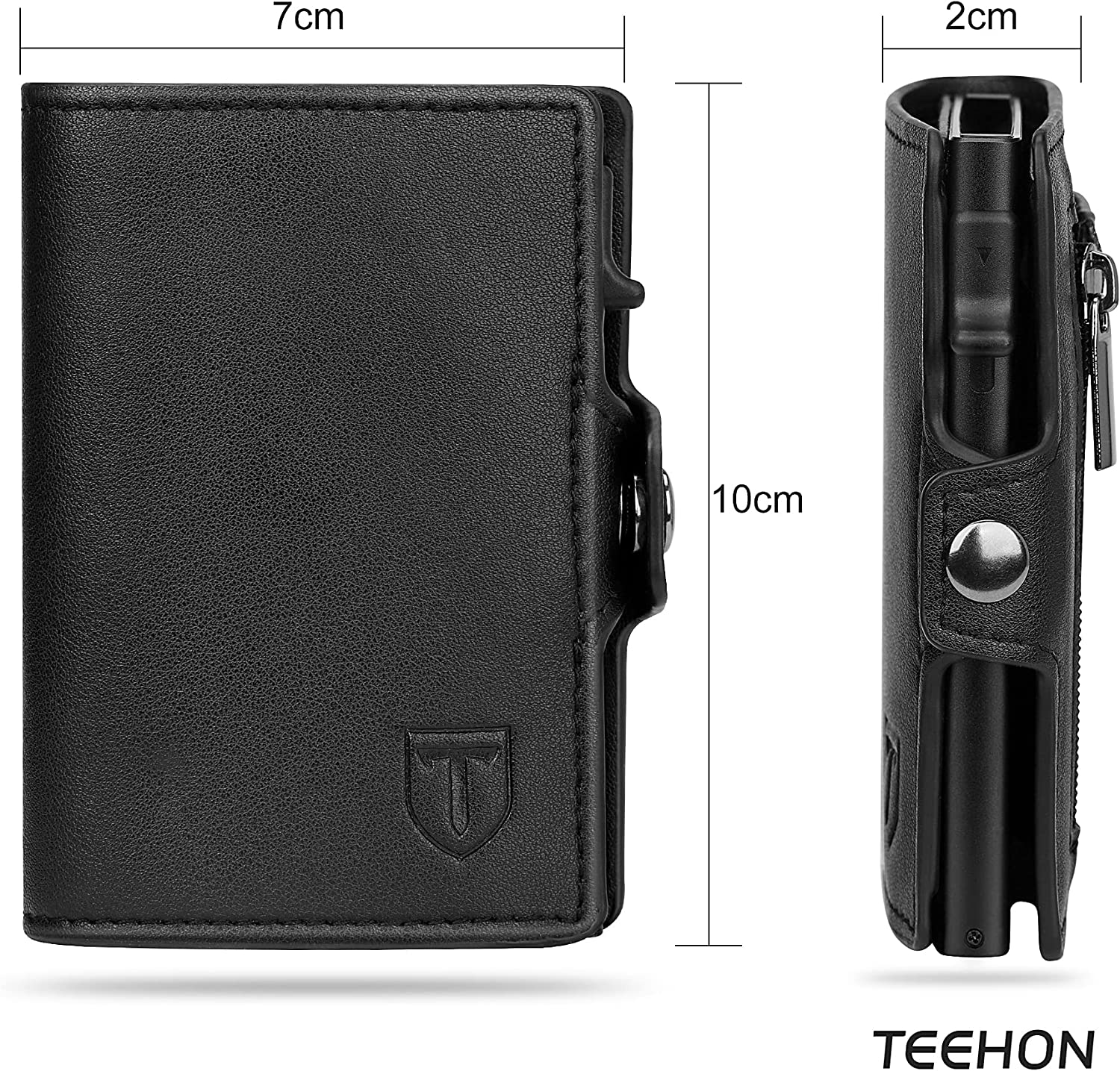 Etui na karty kredytowe dla mężczyzn i kobiet | Portfel męski | Wąski portfel męski RFID | Męskie mini etui na karty