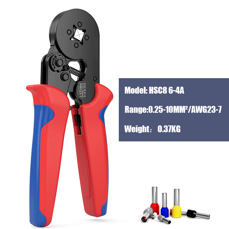 HSC8 6-4A/6-6 Mini Type Self-Verstelbare Krimptang... – Grandado