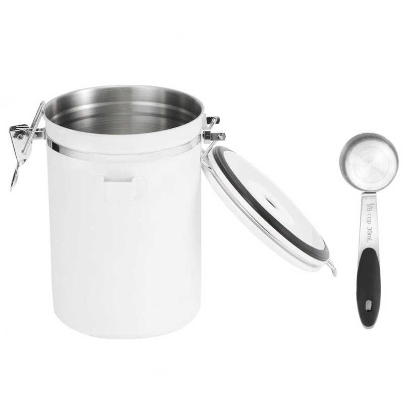 Boîte d'étanchéité 304 en acier inoxydable fiable anti-corrosion étanche à l'air conteneur de café étanchéité boîte de stockage Relatives