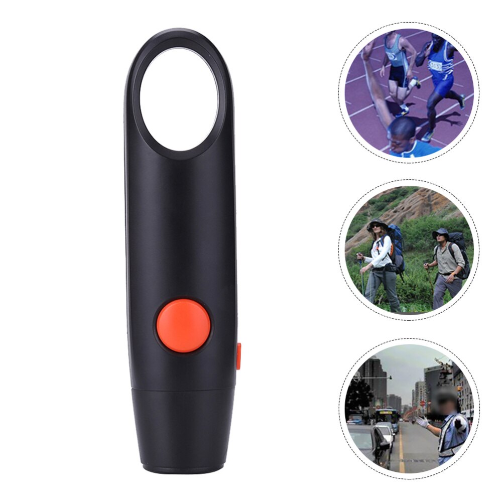 1pc Electronic Whistle Handheld Whistle Emergency Survival Sports Whistle: Black
