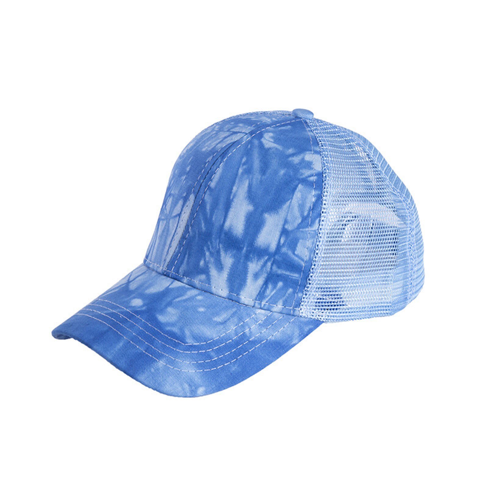 Mannen Vrouwen Baseball Caps Verstelbare Tie-Geverfd Baseball Cap Zomer Mesh Zon Hoeden Casual Hip Hop Baseball caps Unisex: Blue 