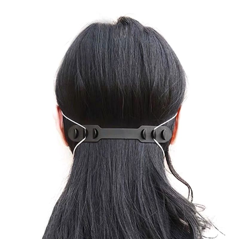 Gancho para mascarilla de a la , hebilla para el sostenedor de ajuste del oído antidolor para máscara facial, banda de línea de extensión, montada en la cabeza