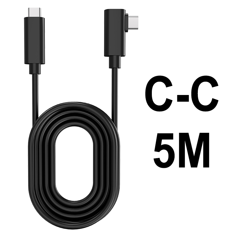 For Oculus Link Cable 5M 6M 7M USB C Fast Charging Data Cord Oculus Quest 2 Link Cable 16ft Quest2 Full Set VR Accessories: TPE C-C 5M