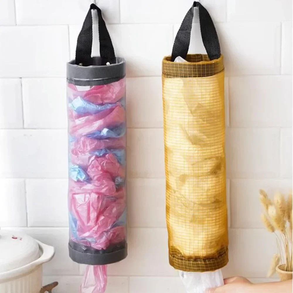 1-3PCS Garbage Bag Storage Kitchen Garbage Organizer Plastic Bag Holder Organizing Hanging Garbage Collection Storage Bag