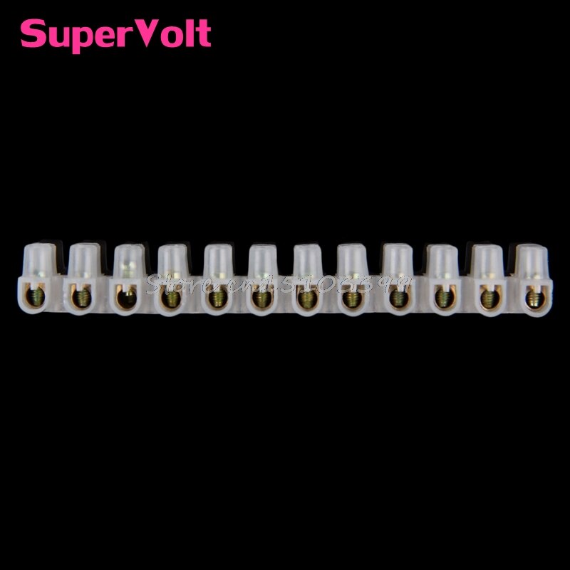 Screw Terminal Barrier Connector 10pcs Electrical Wire Connection 12Position Barrier Terminal Strip Block 3A Best