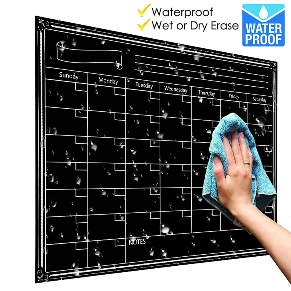 Pegatinas reutilizables para nevera, calendario magnético con 3 marcadores de colores, planificador mensual, tablero magnético para mensajes, calendario de dibujo con imán