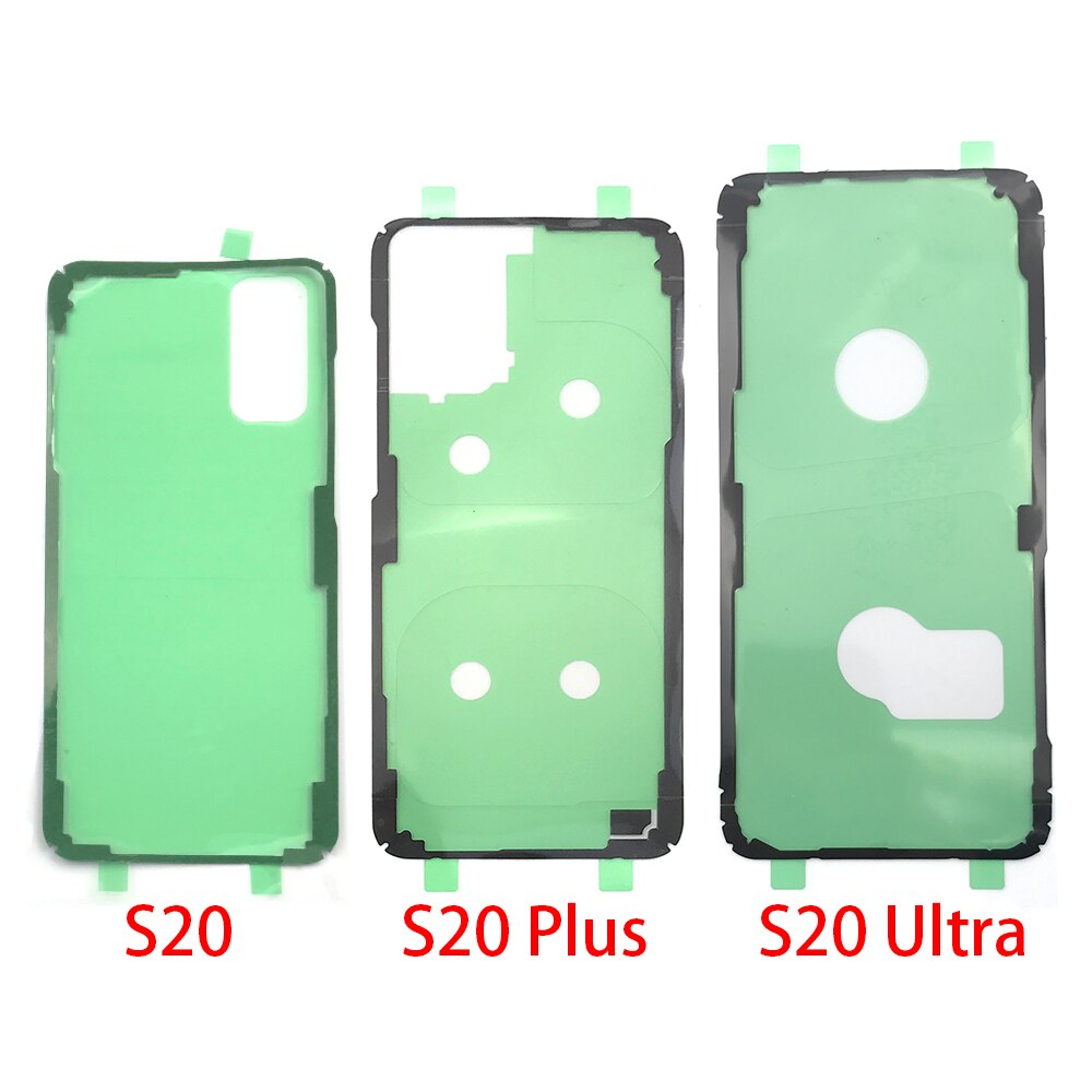 Powrót baterii naklejki klej klej do Samsung S7 krawędzi S8 S9 S10 S10E S20 uwaga 10 20 Plus Ultra wodoodporna tylna pokrywa naklejki