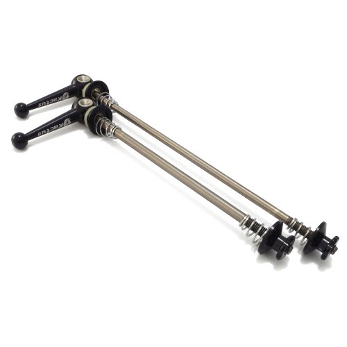 Spiedini da bicicletta in titanio a sgancio rapido per MTB strada bicicletta 100/130/135mm spiedini da ciclismo nero rosso accessori da ciclismo parti: nero