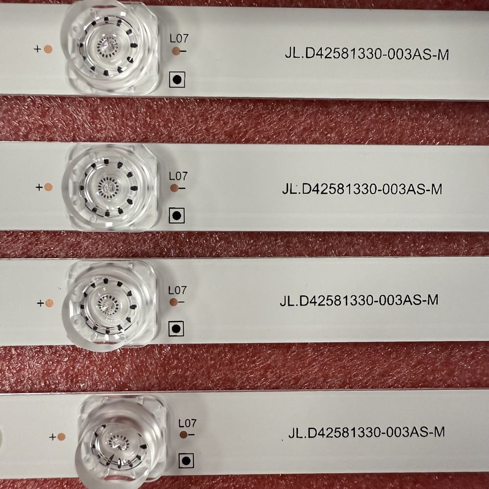 4 unids/set tira de LED 8LED para Hisense H43A6100 43H6E 43R6E 43H7608 43R6109 Sharp LC-43N7003U TV43-4X8 43RGE JHD425S1U51