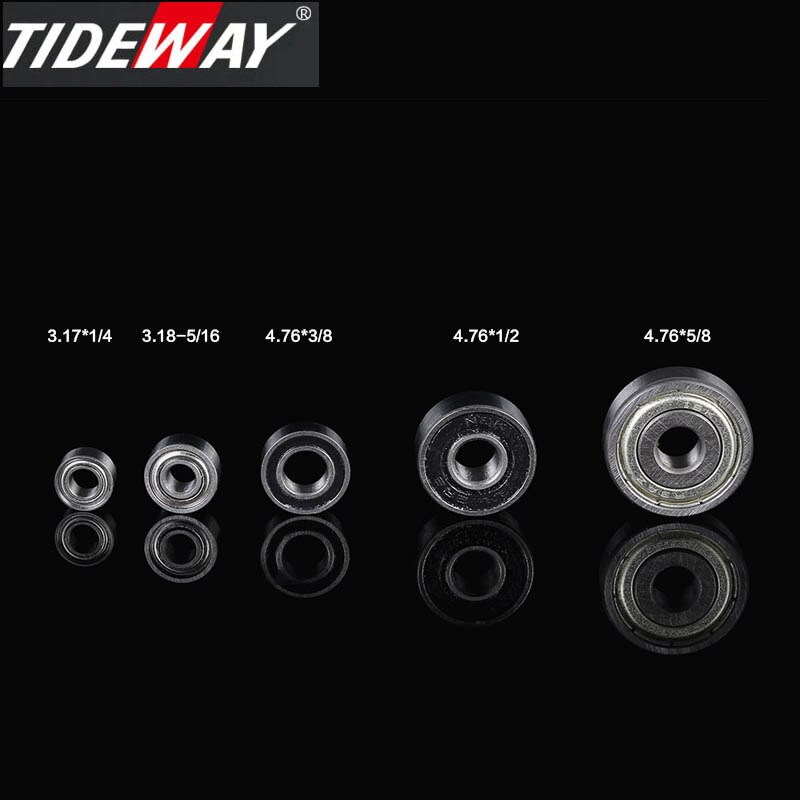 Tideway lagerstaal voor houtbewerking, trimbit 1/4 1/2 lager voor rechte frees, cnc-gereedschapsaccessoires