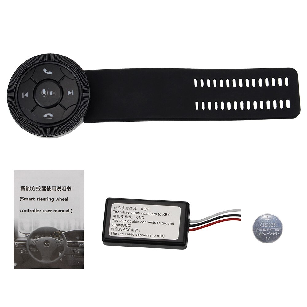 Yosolo Bluetooth-Compatibel Auto Stuurbediening Knop Draadloze Voor Auto Radio Dvd Gps Navigatie Afstandsbediening Knop