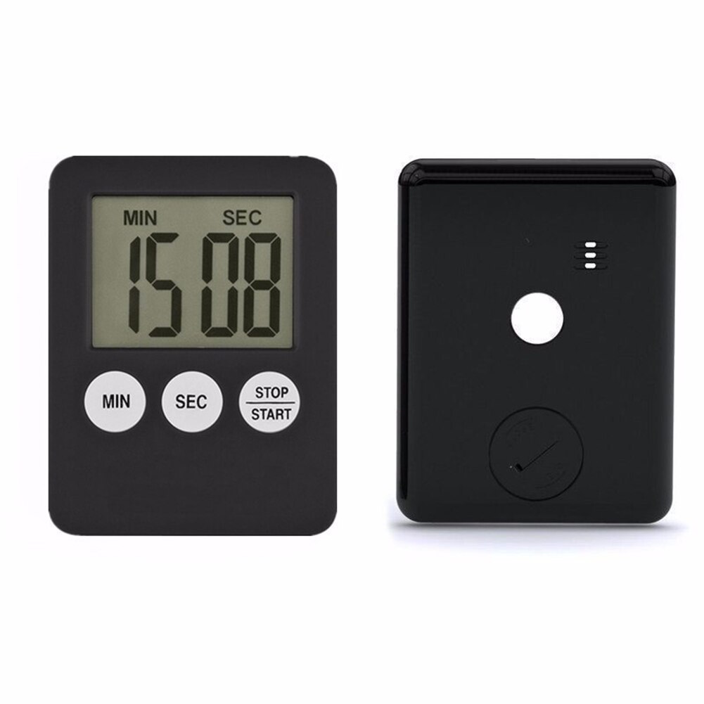 Digital Screen Kitchen Timer Large Display Digital Timer Square Cooking Count Up Countdown Alarm Clock Sleep Stopwatch Clock