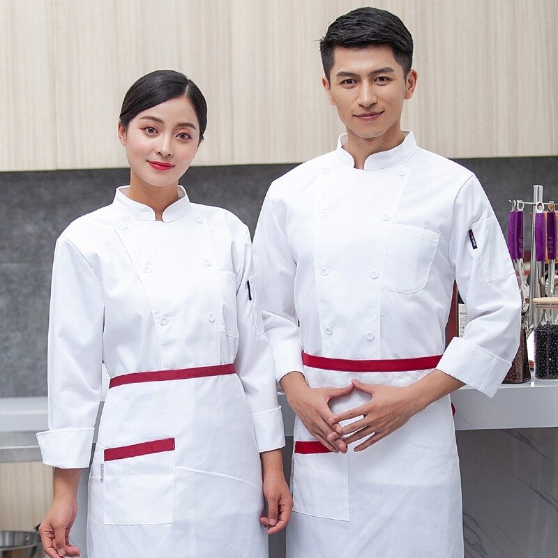 Delantal Uniforme Del Chef Ropa Del Chef Con Indumentaria De Chef