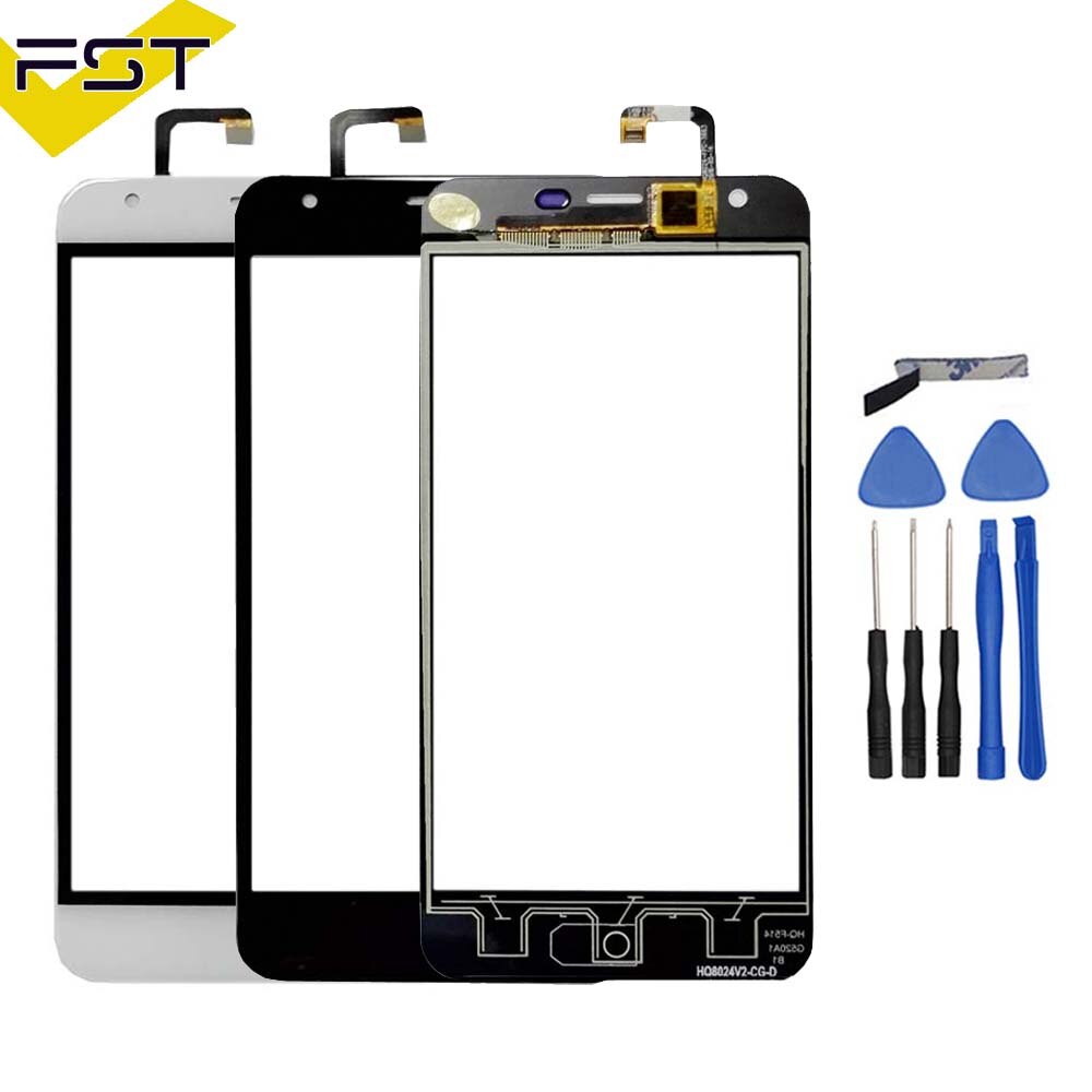 Pantalla táctil negra para Oukitel K7000 pantalla táctil digitalizador Panel táctil Sensor de vidrio para reparación de teléfono K7000 + herramientas gratuitas