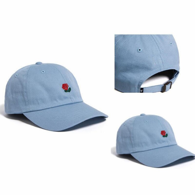 The Hundreds Rose Embroidered Hat Baseball Cap Unique Adjustable Embroidered Rose Casual Hats