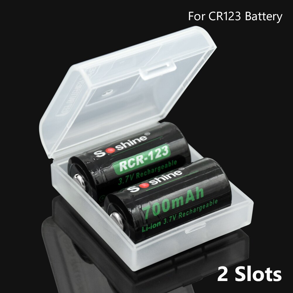 Batterij Case Hard Plastic Dozen CR123 Batterij Doos Voor 2 Stuks CR123 Batterij Case Cover Holder Box Opslag Kleur optionele