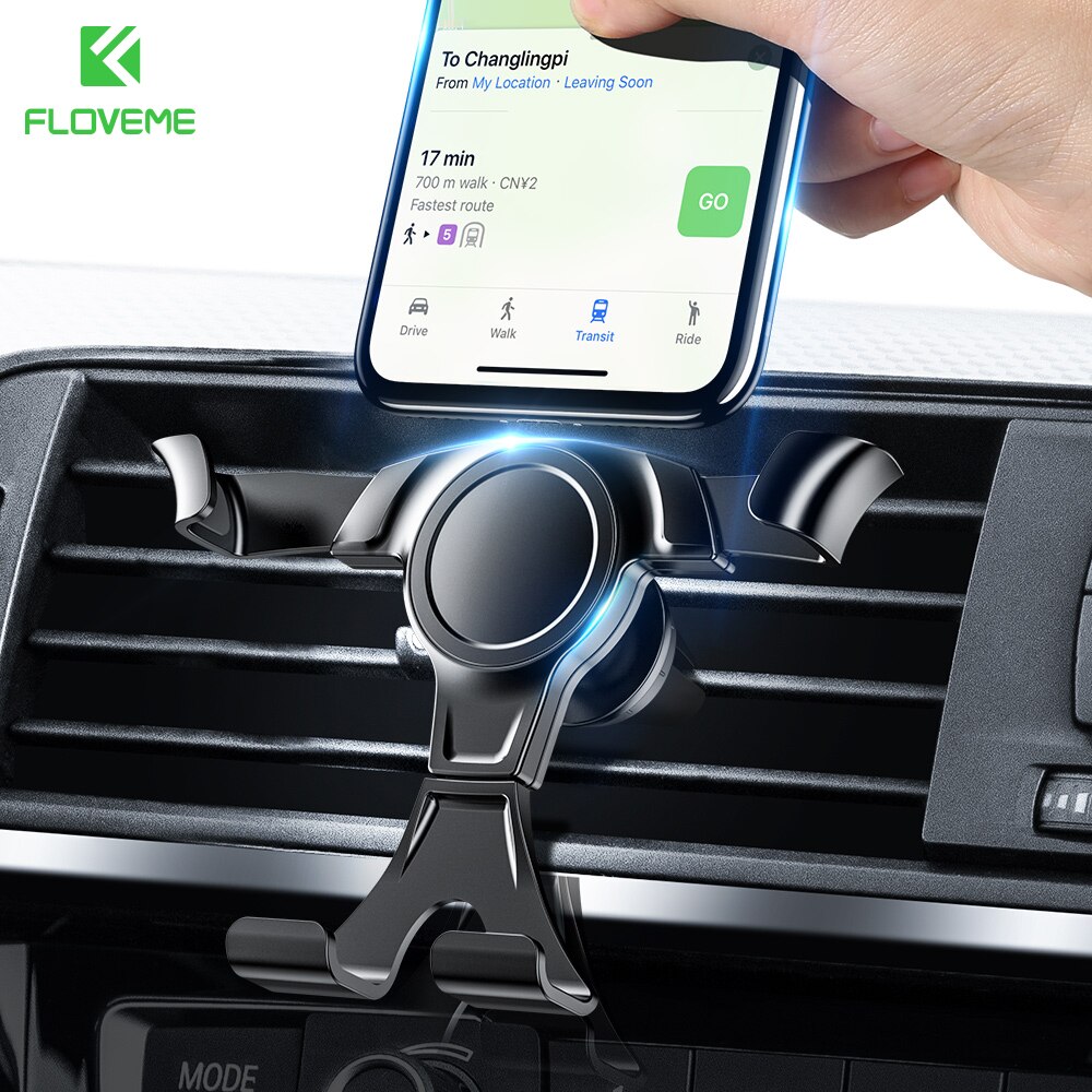 Floveme Mobiele Telefoon Auto Houder Voor Telefoon Mount Air Vent Autohouder Voor Iphone 12 Pro 11 Samsung Xiaomi Mi10 gps Zwaartekracht Beugel