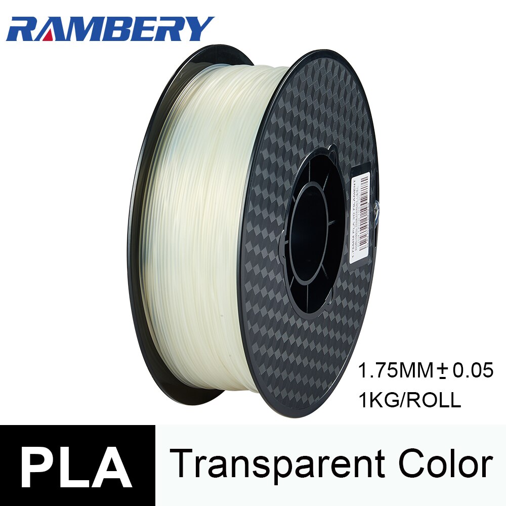 3D filament PLA/ABS filament 1.75 Transparent colour 1kg plastic spools filament 1.75 3D printer filament 3D filamento: Default Title