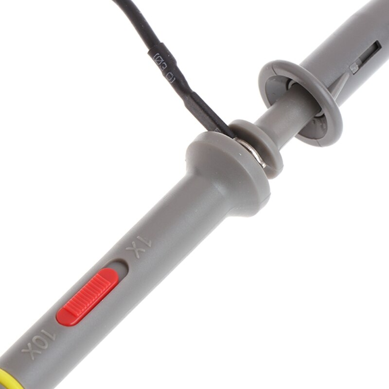 1X 10X P6100 100MHz High Precision Oscilloscope Probe Alligator Test Clip with Adjustable Attenuation Rate N1HF